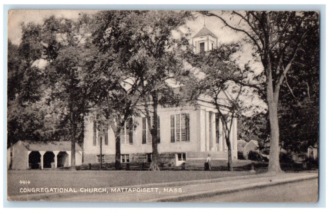 1950 Congregational Church, Mattapoisett Massachusetts MA Vintage Postcard