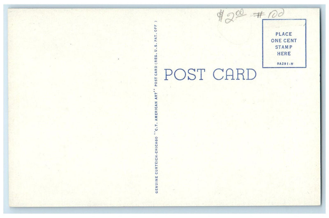 c1950s St. Francis Hospital Macomb Illinois IL Vintage Unposted Postcard
