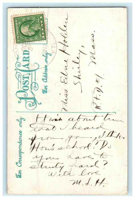 1912 44 Steps, Bellows Falls Vermont VT Antique Posted Postcard