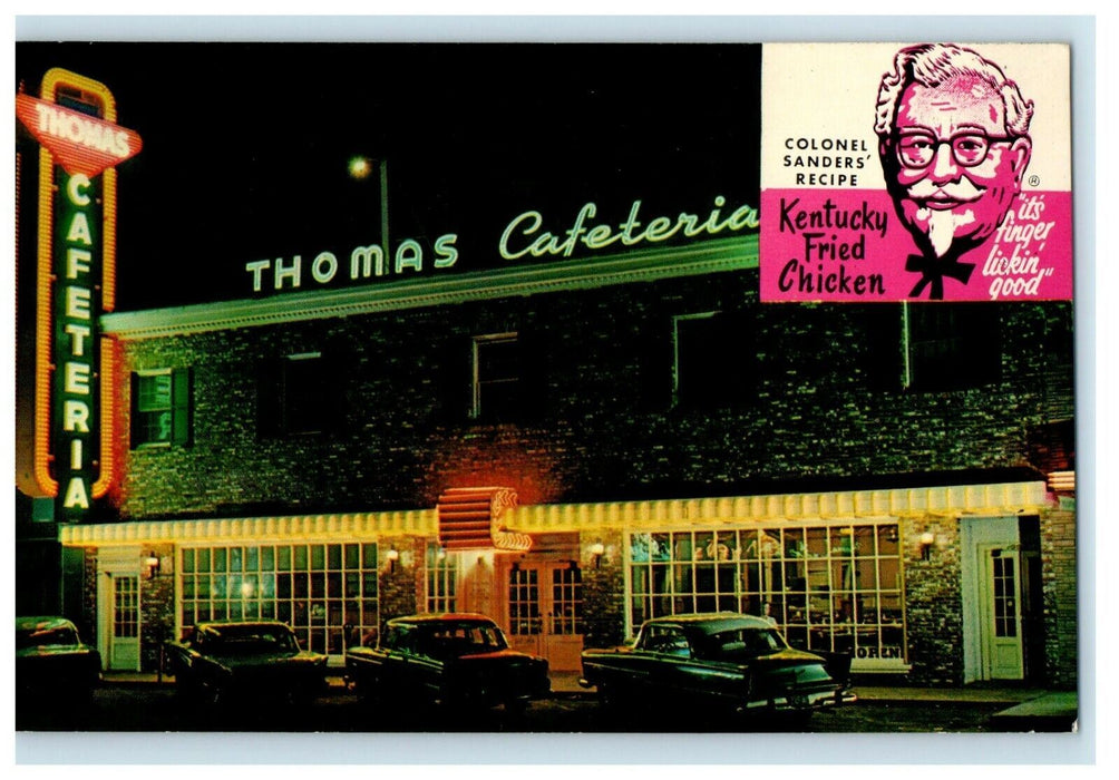 Thomas Cafeteria KFC In Downton Myrtle Beach South Carolina SC Unposted Postcard