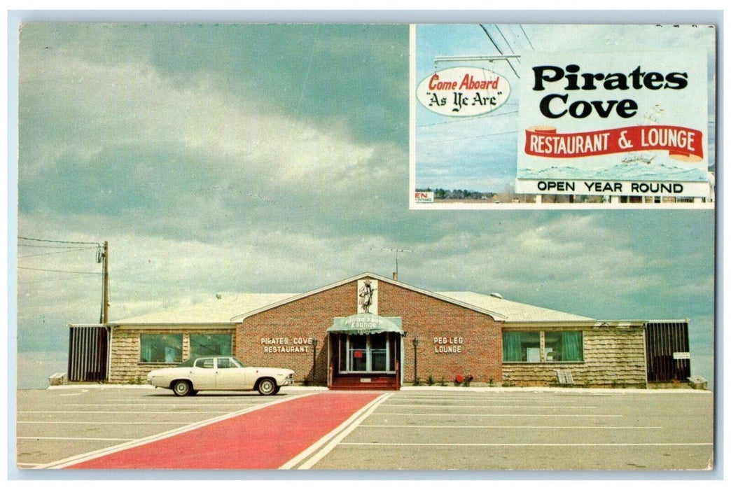 The Pirates Cove Restaurant And Lounge Cars Rye New Hampshire NH Postcard