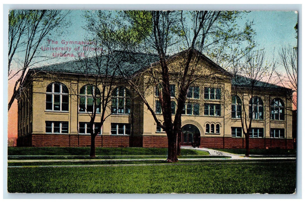 c1910 The Gymnasium University of Illinois Urbana Illinois IL Postcard
