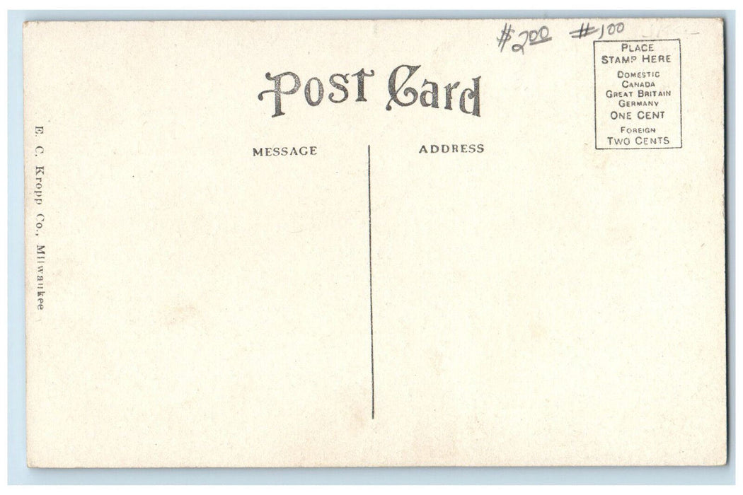 c1910 The Gymnasium University of Illinois Urbana Illinois IL Postcard