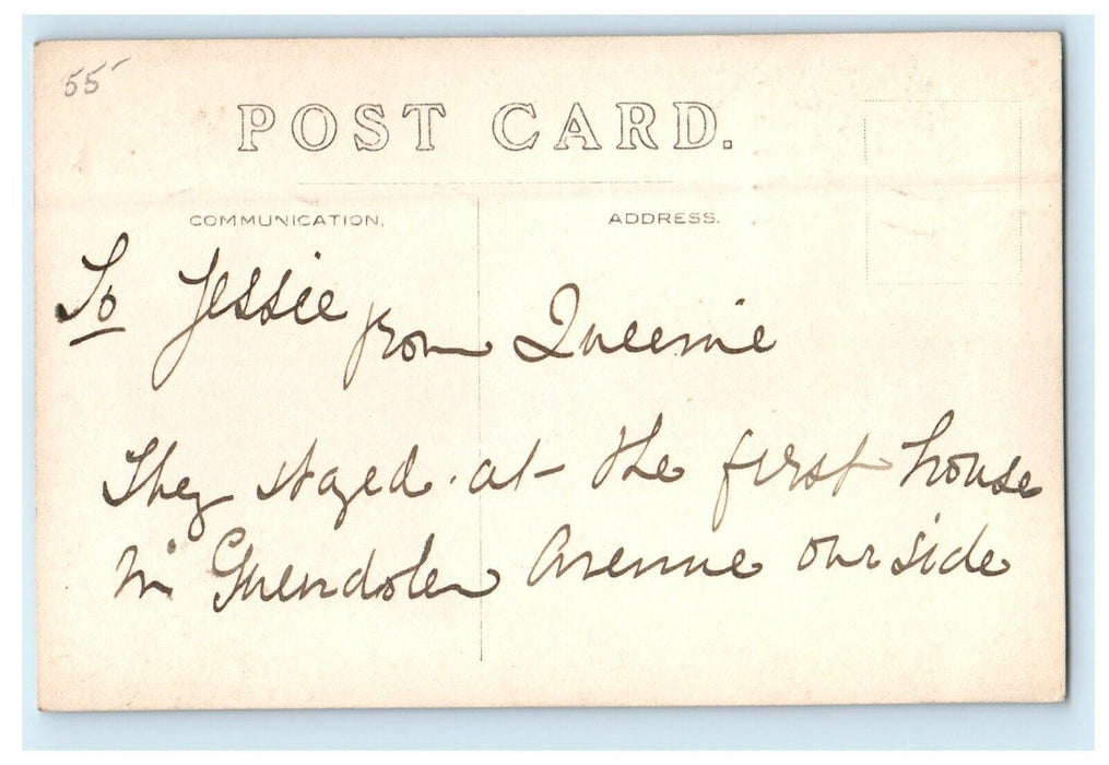 c1940's Boys Shorts Scarf Cambridge Massachusetts MA RPPC Photo Postcard