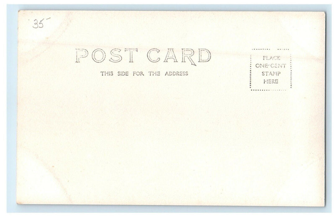 1906 View Of The Fountain West Brookfield Massachusetts MA RPPC Photo Postcard