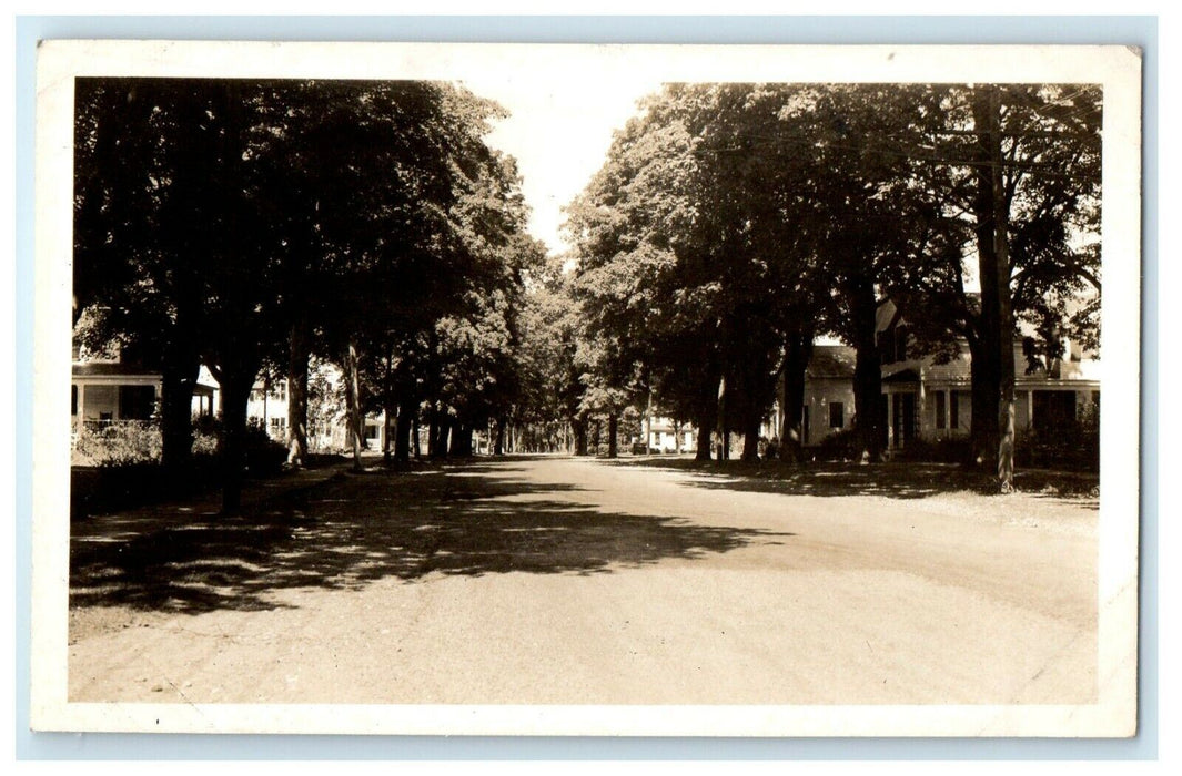 c1905 View Of Main Street Wilbraham Massachusetts MA RPPC Photo Postcard