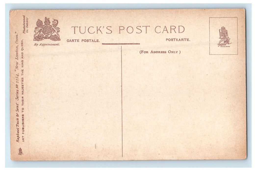 c1910 Nathan Hale School, New London, Connecticut CT Posted Tuck Postcard