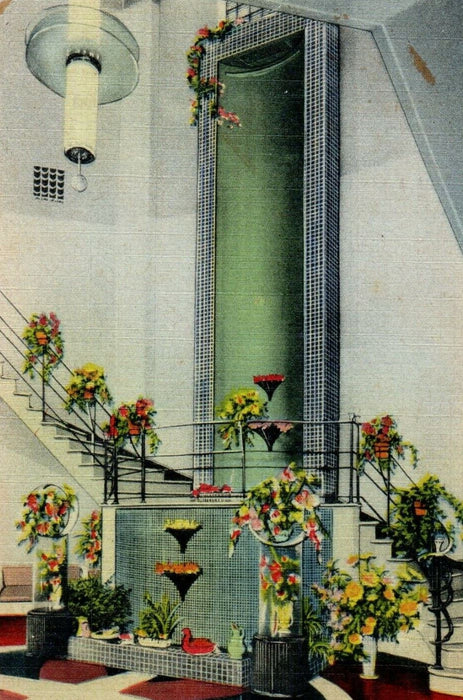 1946 Rotunda Of The Calart Building Providence Rhode Island RI Vintage Postcard