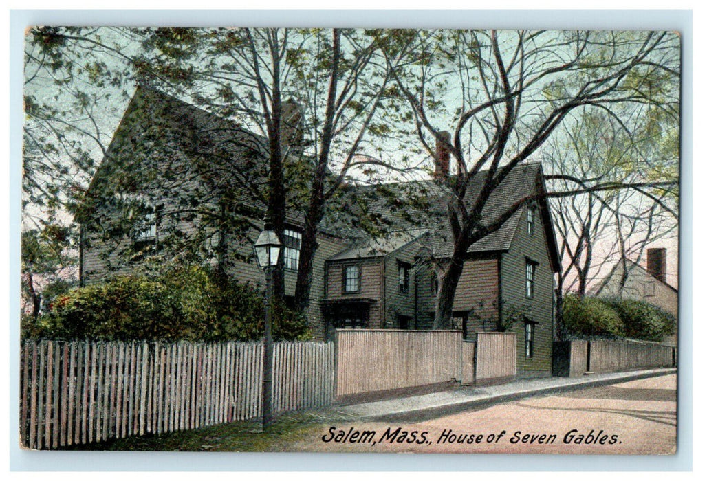 1906 Woburn MA House of Seven Gables, Salem Massachusetts M Antique Postcard