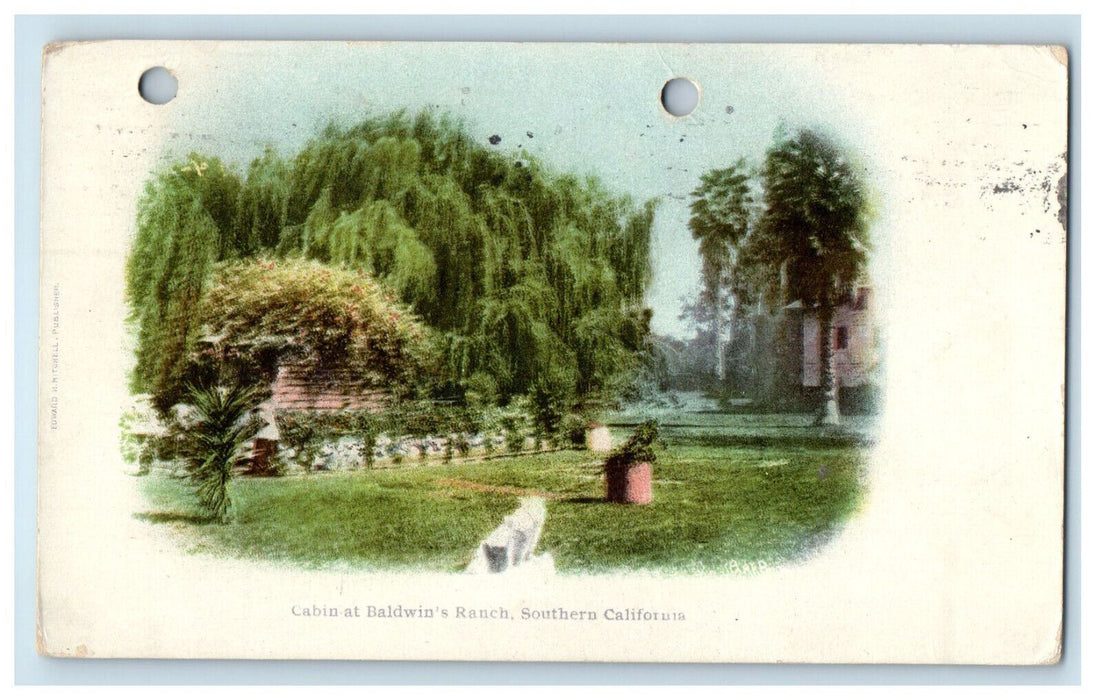1903 Cabin at Baldwin's Ranch, Southern California CA PMC Postcard