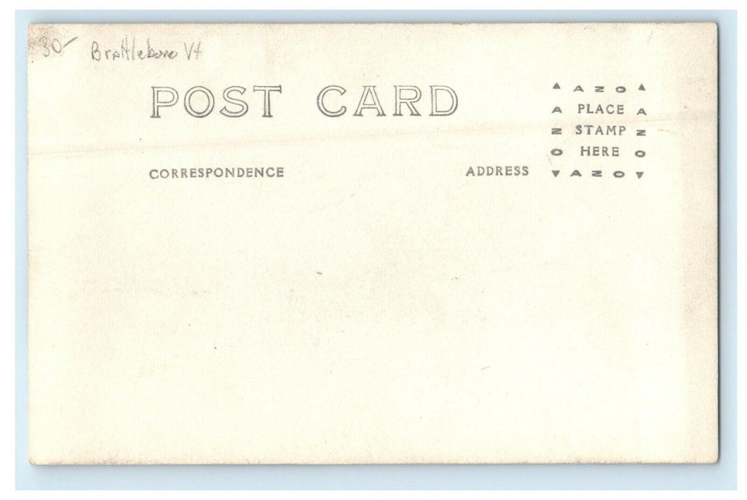 c1910's Flood And Boat Battleboro Vermont VT RPPC Photo Antique Postcard