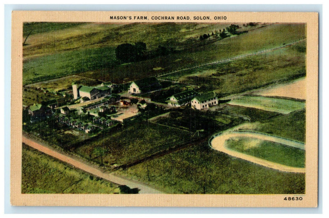 c1940s Mason's Farm, Cochran Road, Solon Ohio OH Unposted Vintage Postcard