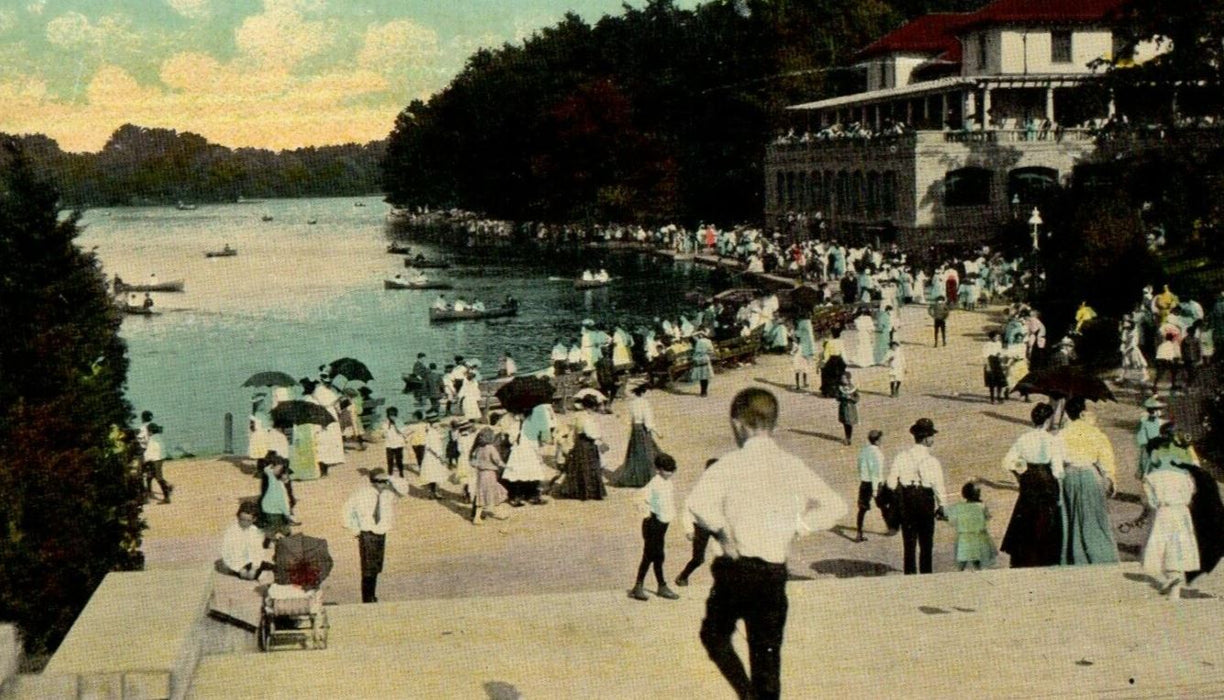 c1910 Children's Day At Delaware Park Buffalo New York NY Antique Postcard