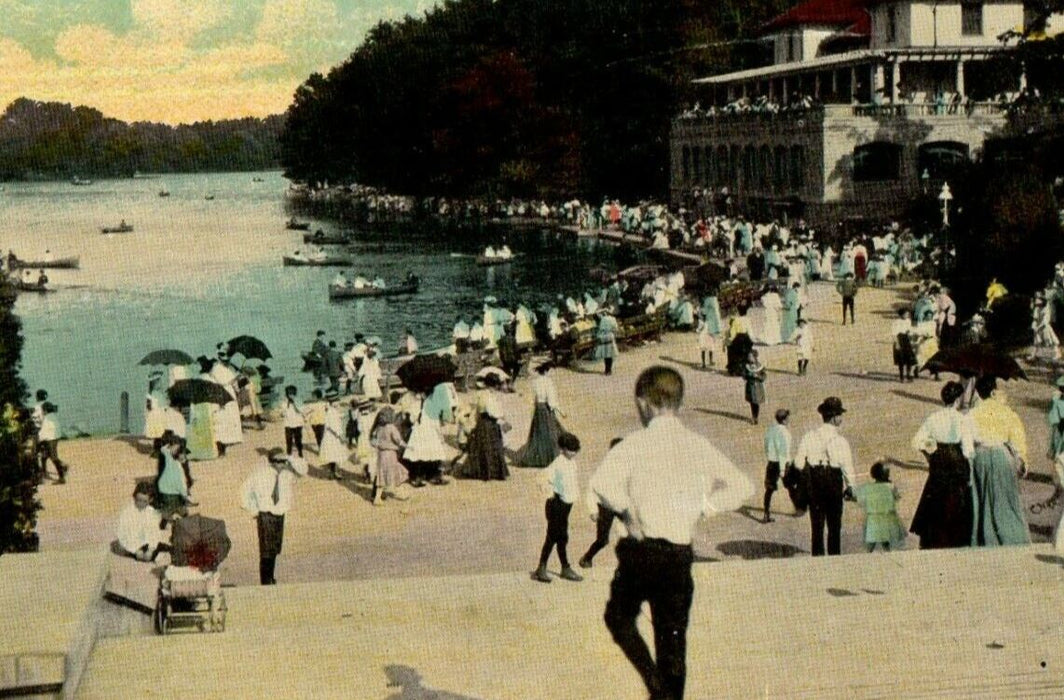 c1910 Children's Day At Delaware Park Buffalo New York NY Antique Postcard