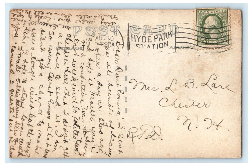 c1910's Hyde Park Clearly Square Kennedy's Massachusetts MA RPPC Photo Postcard
