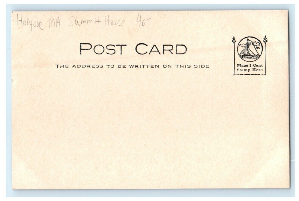 c1905 Holyoke Massachusetts MA, Summit House RPPC Photo Antique Postcard