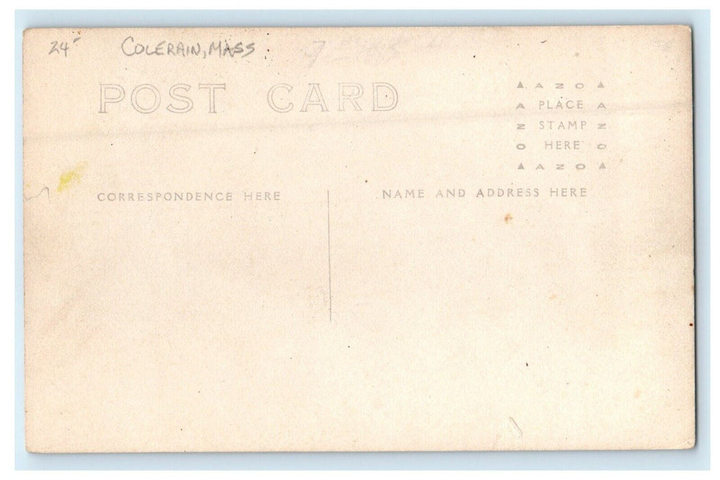 c1910's School House Colerain Massachusetts MA RPPC Photo Antique Postcard