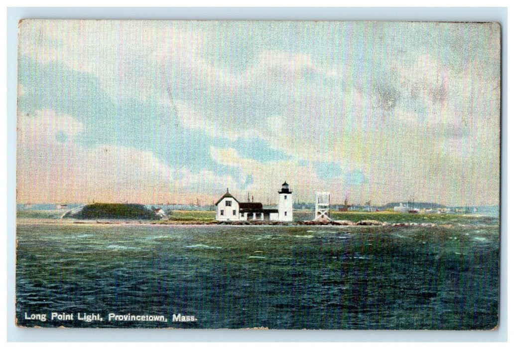 Long Point Light Cape Cod Bay Provincetown Massachusetts MA Unposted Postcard
