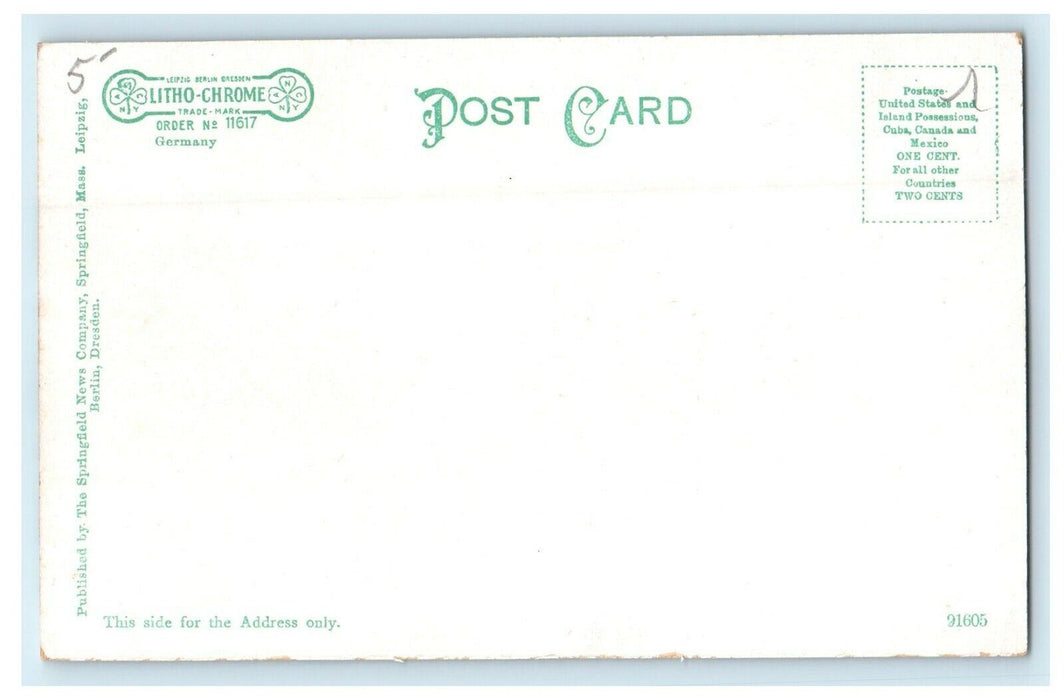 c1905 Tobacco Field Main Street Westfield Massachusetts MA Antique Postcard