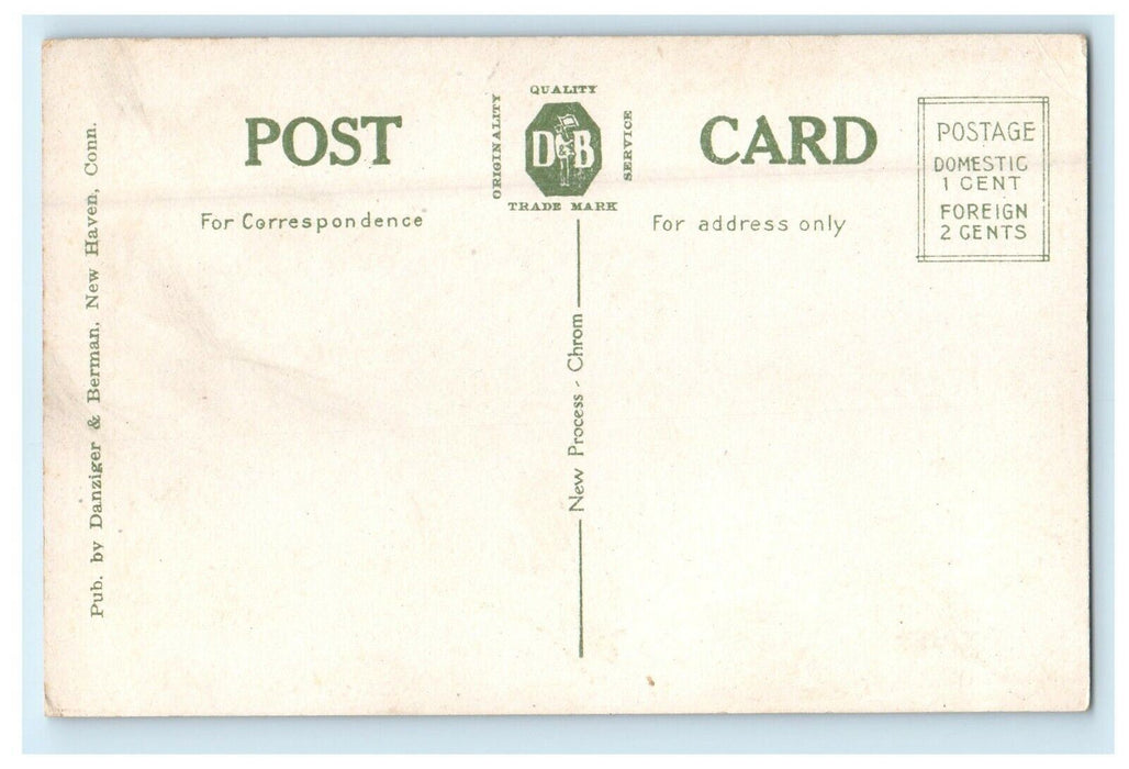1909 Sperm Whaling, The Conflict New Bedford, Massachusetts MA Antique Postcard
