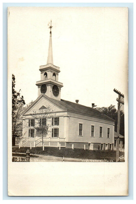 c1910's Methodist Church West Dennis Massachusetts MA RPPC Photo Postcard