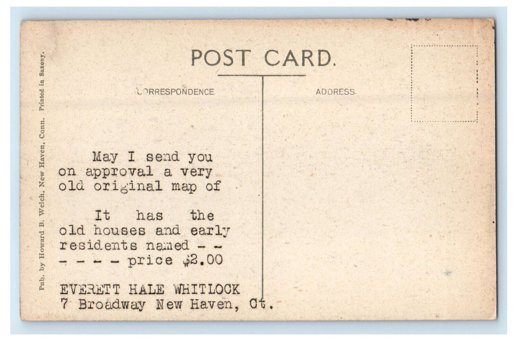 c1910 Wintergreen Falls, New Haven Connecticut CT Advertising Postcard
