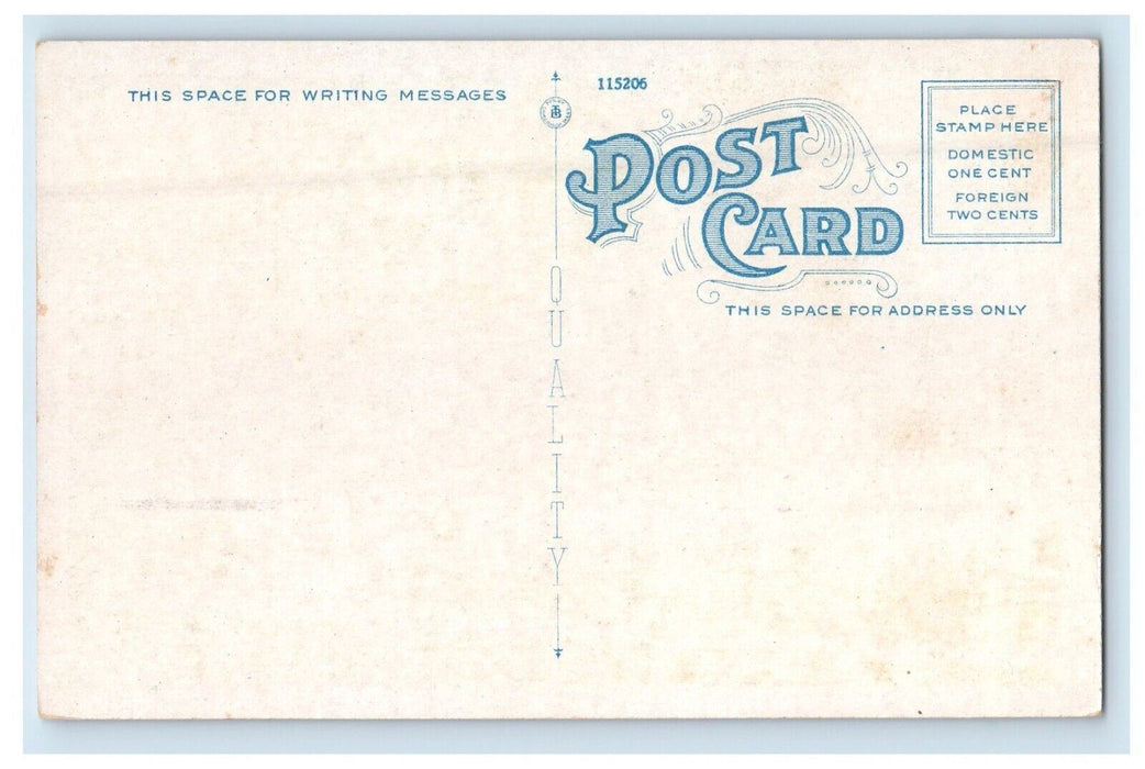 c1920's Warren Pennsylvania PA, Public Library Unposted Antique Postcard