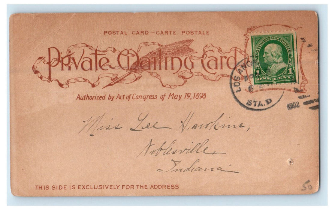 1902 The Lake at Baldwin's Ranch Southern California CA Posted Postcard