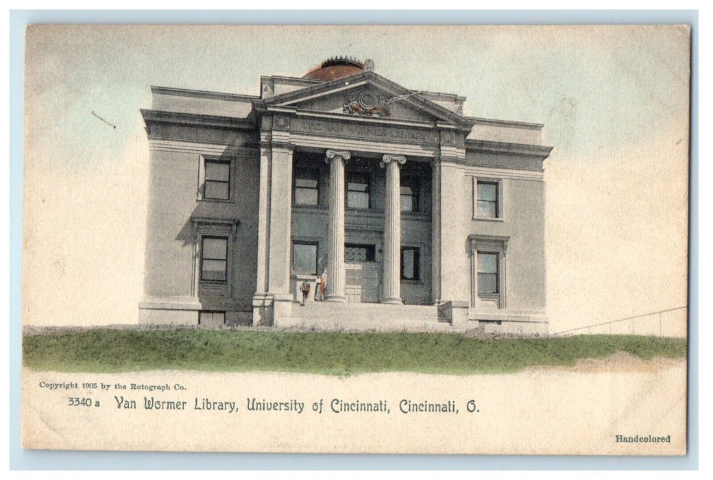 Cincinnati OH, Van Wormer Library University Of Cincinnati Unposted Postcard