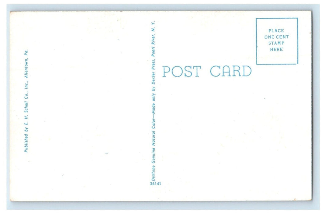 Allentown PA, Science And Library Buildings Muhlenberg College Vintage Postcard