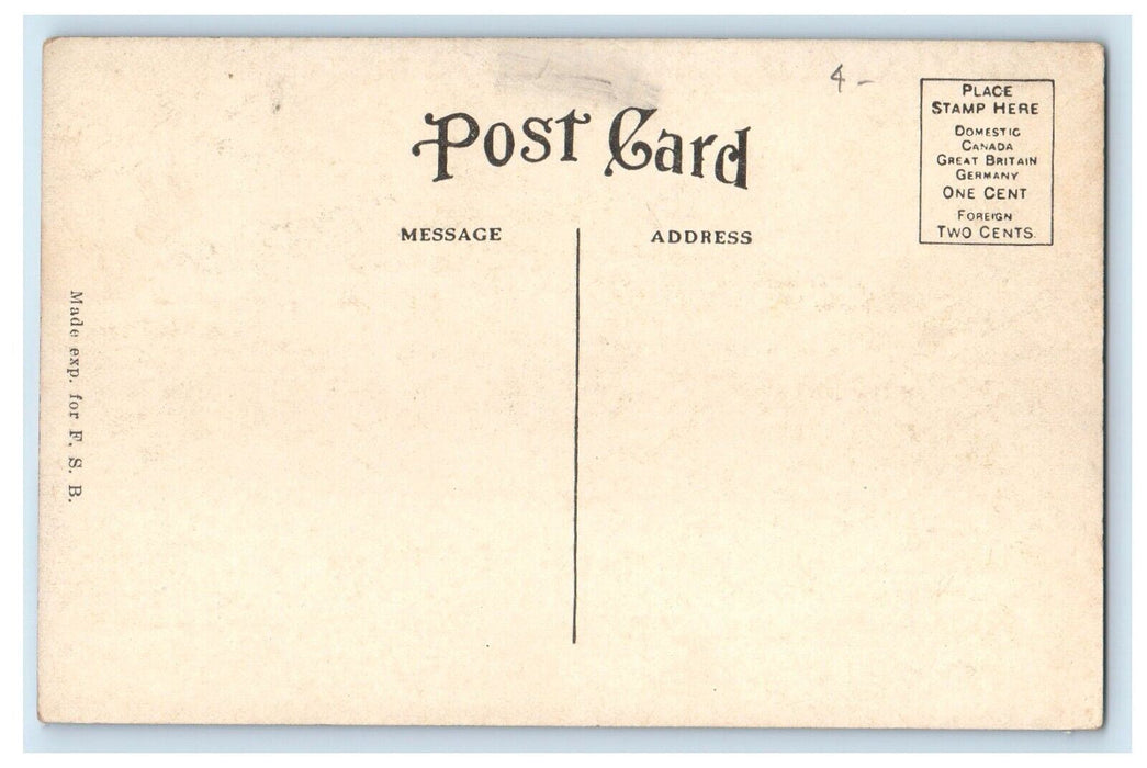 c1910 Escanaba High School People Escanaba Michigan MI Vintage Unposted Postcard