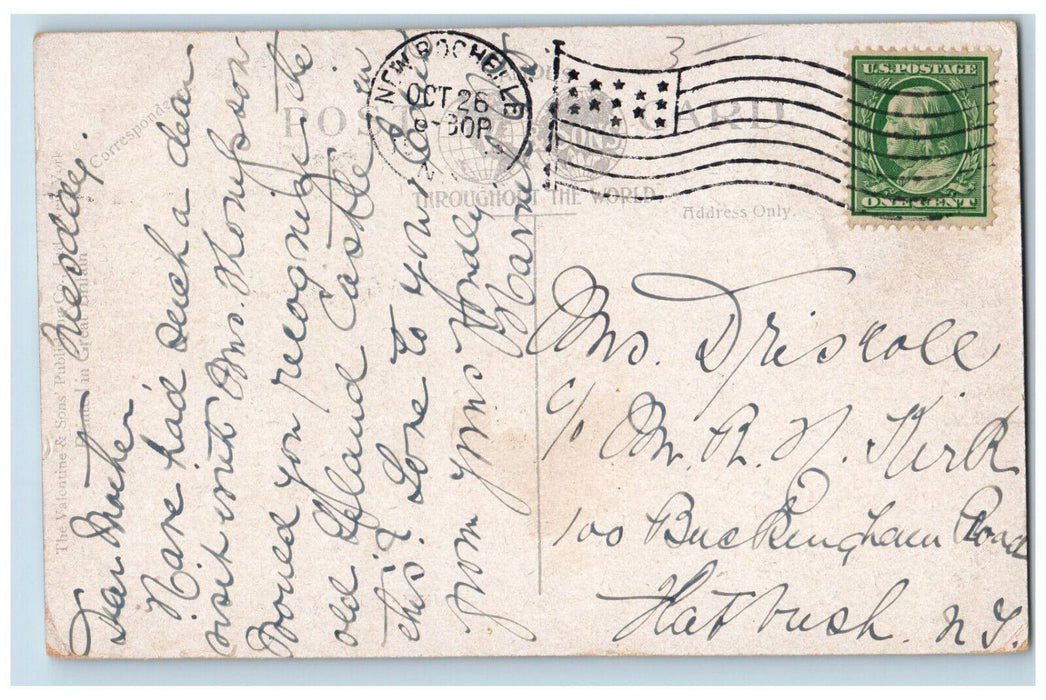 c1910 College of St. Angele New Rochelle New York NY Antique Posted Postcard