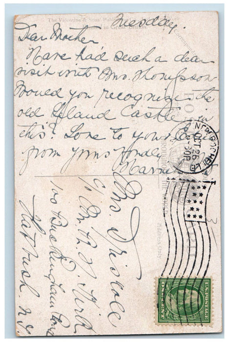 c1910 College of St. Angele New Rochelle New York NY Antique Posted Postcard
