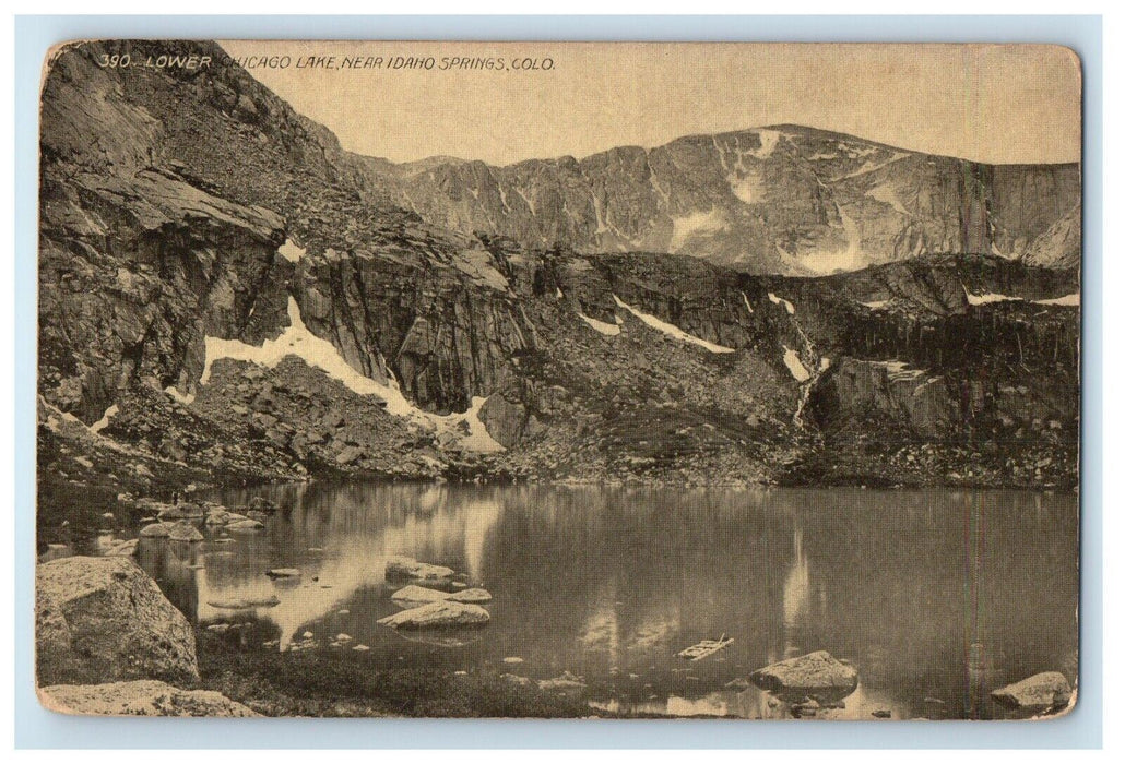 c1920 Lower Chicago Lake Near Idaho Springs Colorado CO Vintage Postcard