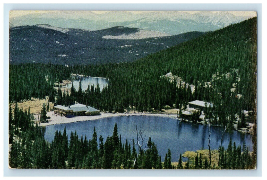 c1960 St Mary Glacier Lodge Lake Idaho Springs Colorado CO Vintage Postcard