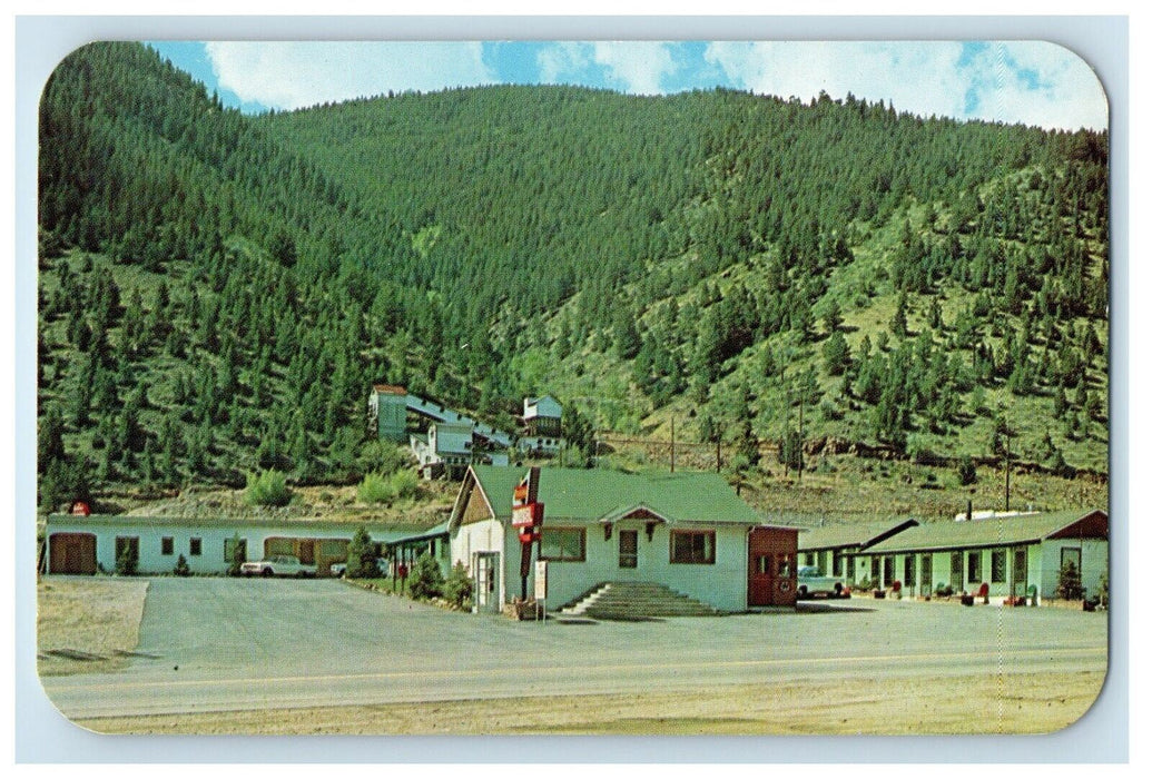 1960 Peoriana Motel Building Mountain Idaho Springs Colorado CO Vintage Postcard