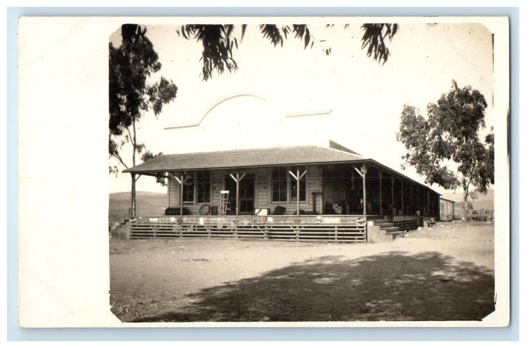 c1910's Western Railroad Ticket Office RPPC Photo Unposted Antique Postcard