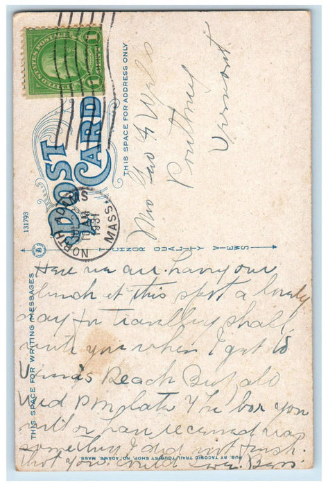 1931 Taconic Trail Tourst Shop, Top of Taconic Trail Petersburg NY Postcard