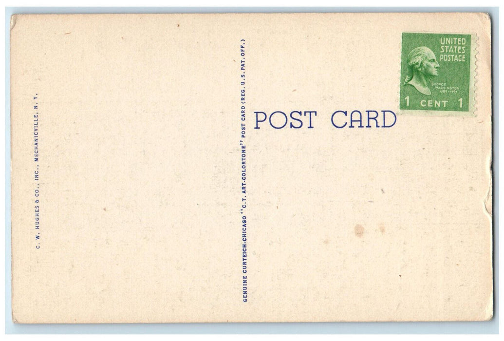 c1940's Beginning of Taconic Trail, Nearing Petersburg New York NY Postcard