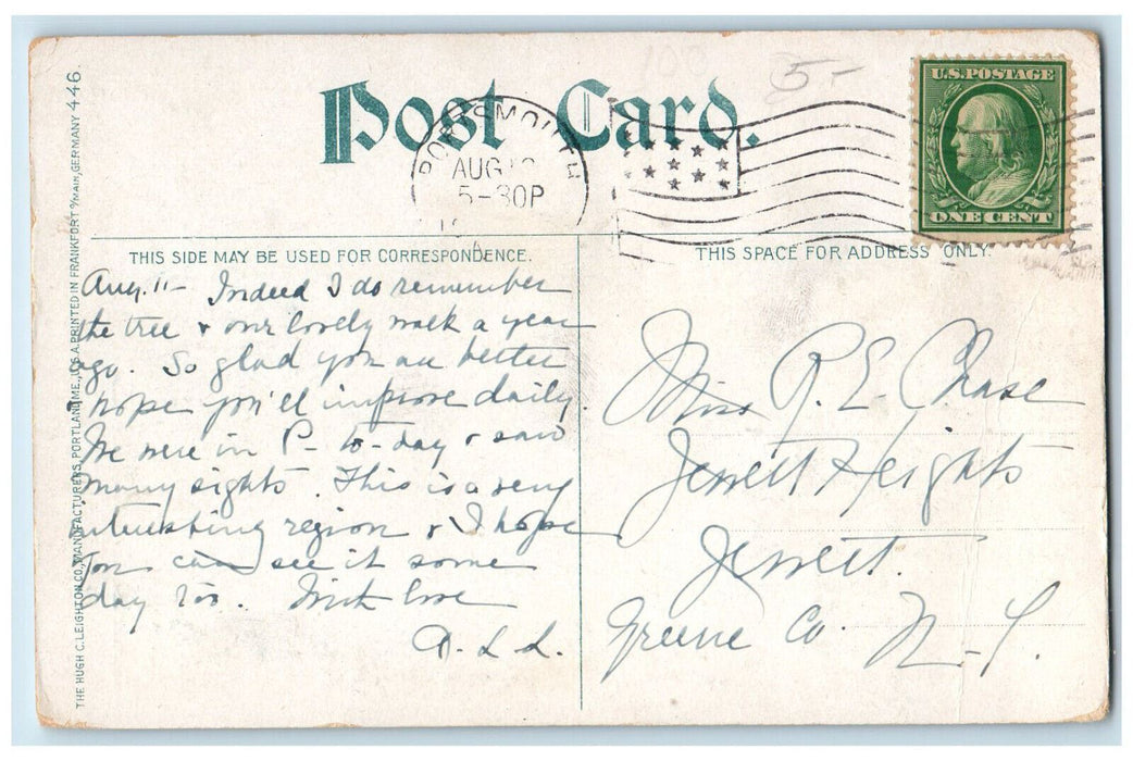 c1910 Boat Scene, New Dry Dock at Navy Yard Portsmouth New York NY Postcard