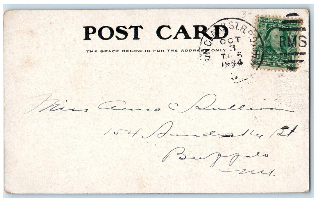 1904 Multiview Of Chicago Illinois IL Posted Antique Postcard