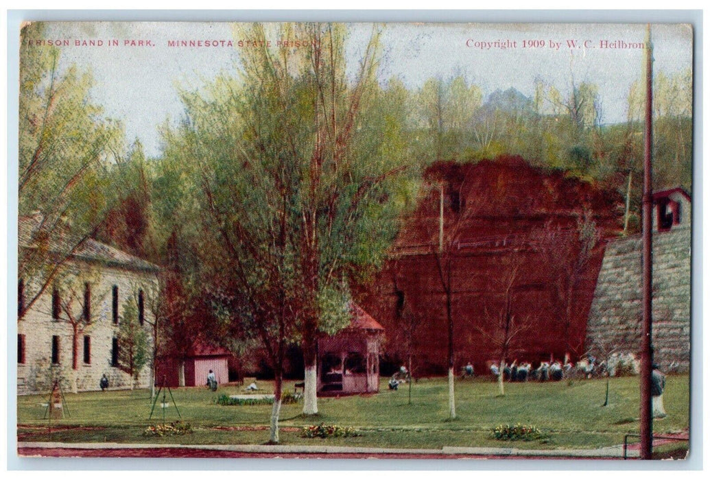 c1910's Prison Band In Park Minnesota State Prison MN Unposted Antique Postcard
