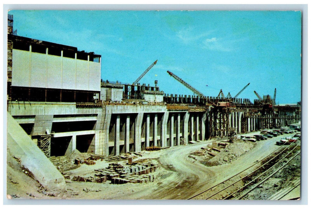 c1950's Billion Dollar St. Lawrence River Seaway & Power Project Canada Postcard