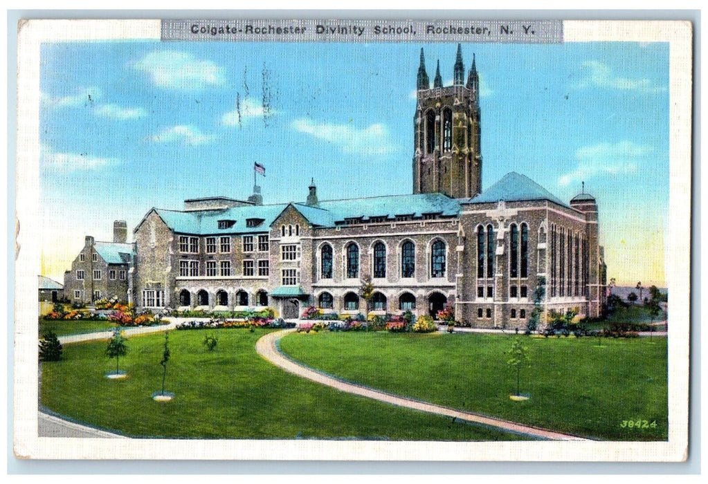 1935 Colgate-Rochester Divinity School Rochester New York NY Postcard