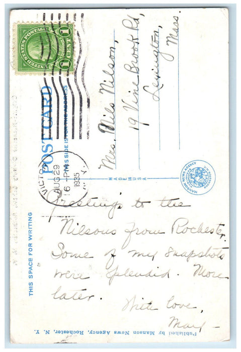 1935 Colgate-Rochester Divinity School Rochester New York NY Postcard