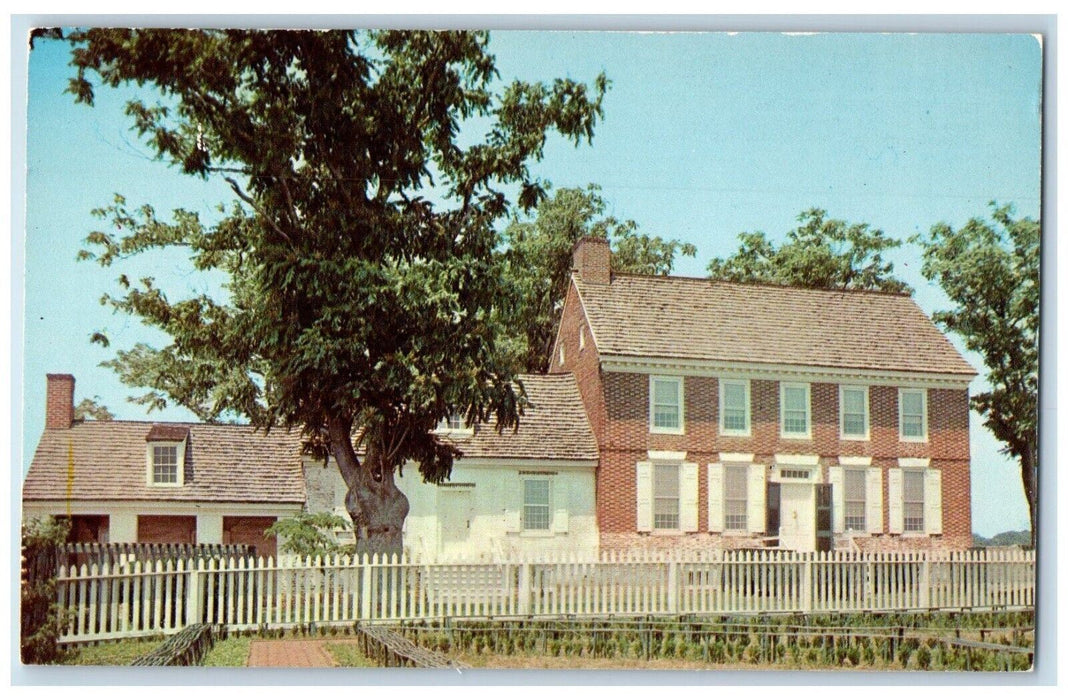 c1950's John Dickson Mansion Dover Delaware DE Unposted Vintage Postcard