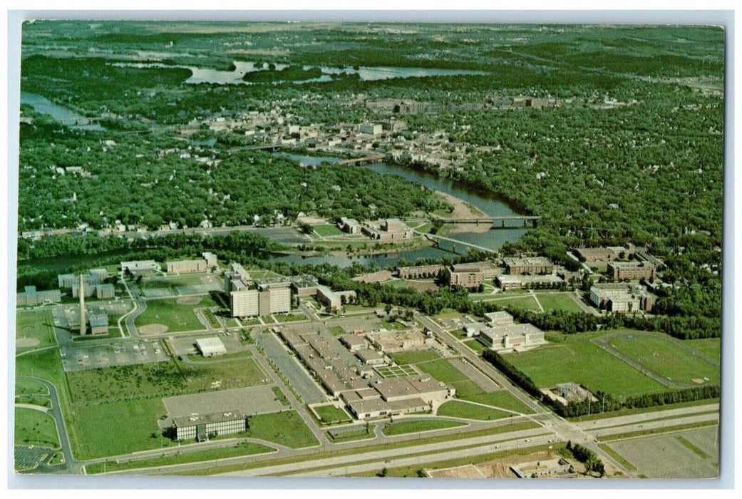 Aerial View Vocational School Wisconsin State University Eau Claire WI Postcard