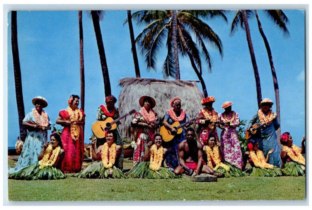 1965 Pageantry Of Old Hawaii At Kodak Hula Show Honolulu HI Vintage Postcard