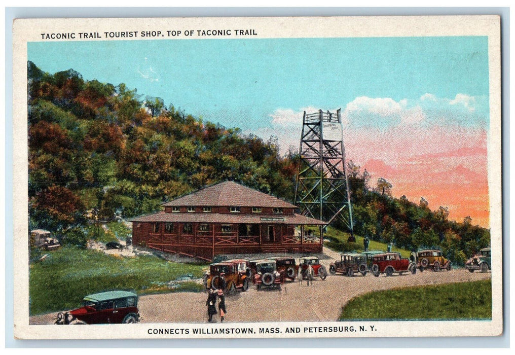 c1920's Top of Taconic Trail and Tourist Shop, Williamstown MA Postcard