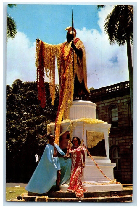 1968 Kamehameha Statue King Of Honolulu Hawaii HI Posted Vintage Postcard